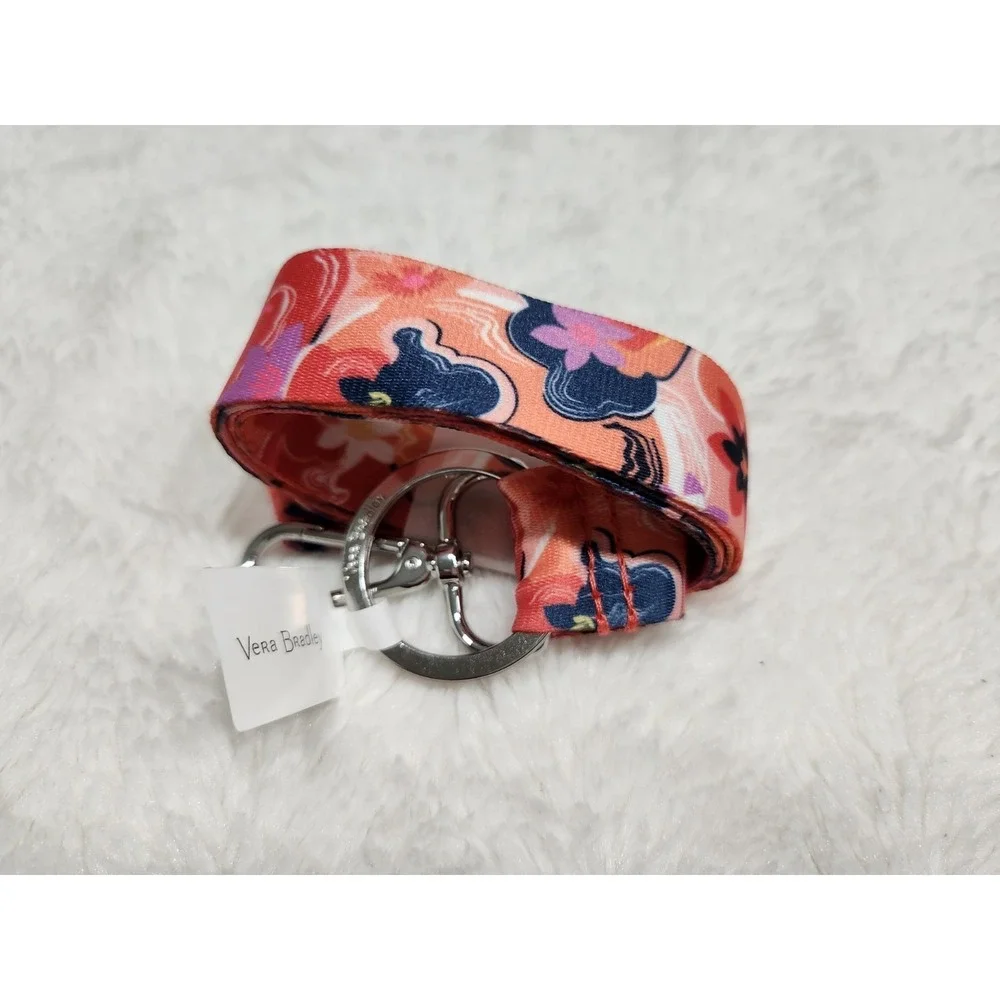 Vera Bradley Wide Lanyard Rosa Agate Pattern New With Tags